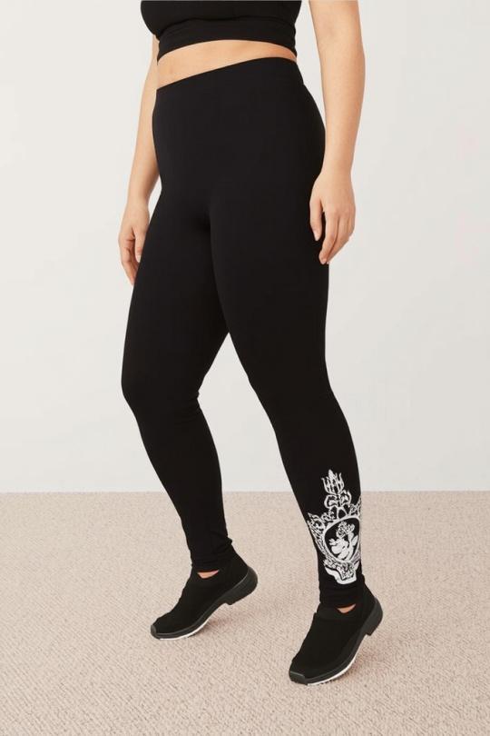 Leggings Mujer Black Pomme Rouge B94 Efashion Paris