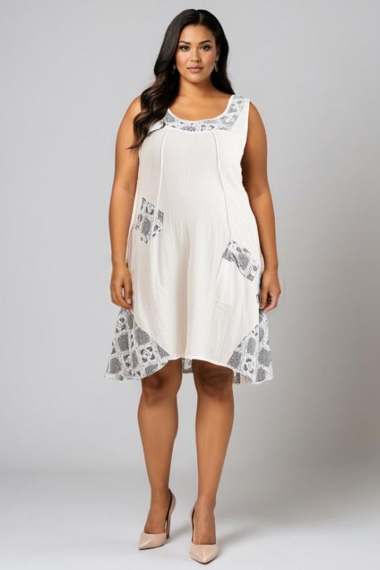 Vestidos y Monos Mujer White Pomme Rouge A583 Efashion Paris