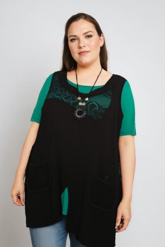 Tuniques Femme Vert Pomme Rouge A595 Efashion Paris