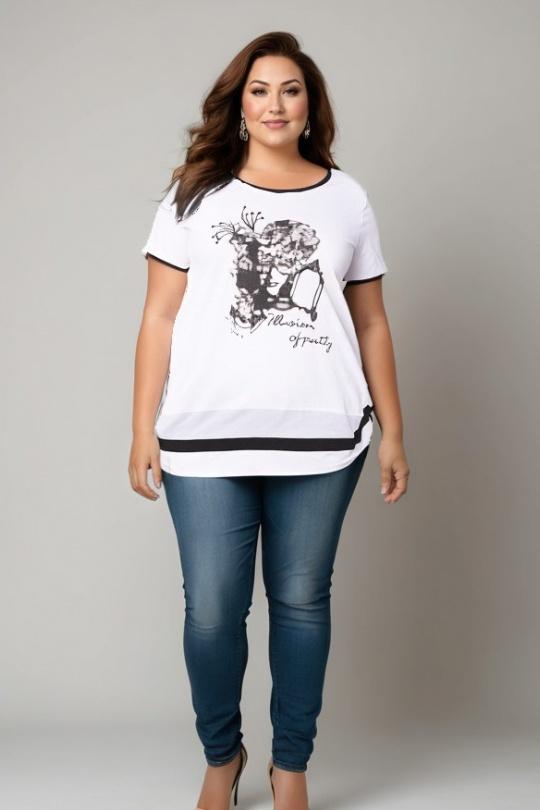 Tuniques Femme Blanc Pomme Rouge A602 Efashion Paris