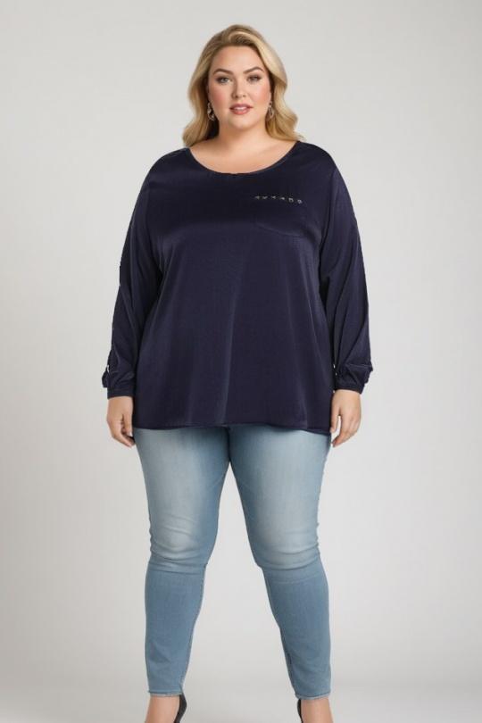 Chemises & blouses Femme Bleu Pomme Rouge C6175 Efashion Paris