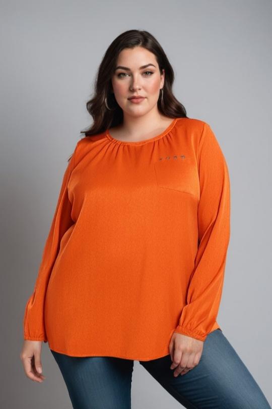 Chemises & blouses Femme Rouille Pomme Rouge C6175 Efashion Paris
