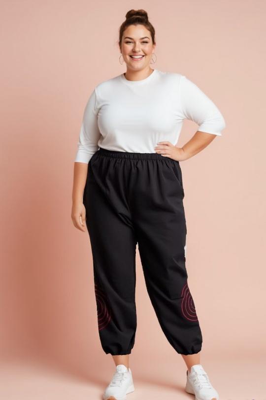 Trousers Women Red Pomme Rouge B163 Efashion Paris