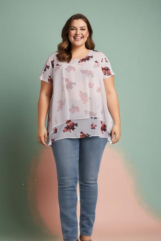 Camisas & blusas Mujer White Pomme Rouge A869 Efashion Paris