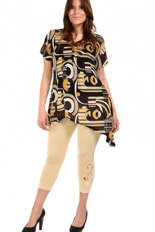 Leggings  Femme Beige Pomme Rouge B028 Efashion Paris