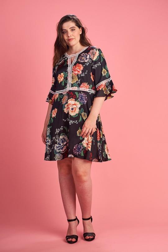 Vestidos y Monos Mujer Black Pomme Rouge A950 Efashion Paris