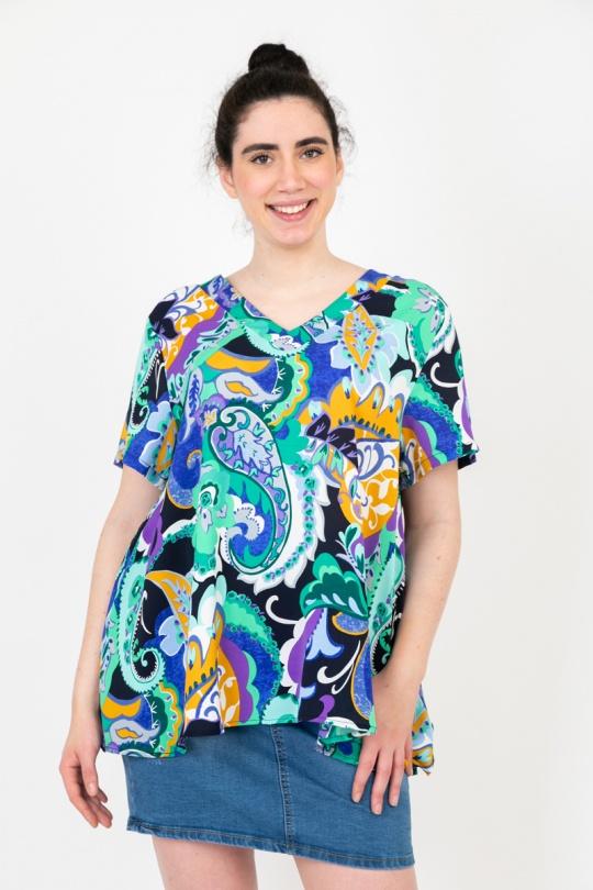 Chemises & blouses Femme Bleu Pomme Rouge C6569 Efashion Paris