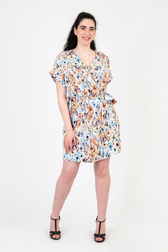 Robes & Combinaisons Femme Bleu Pomme Rouge C6557 Efashion Paris