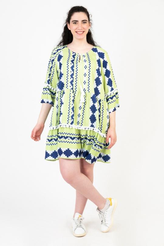 Robes & Combinaisons Femme Vert Pomme Rouge C6559 Efashion Paris