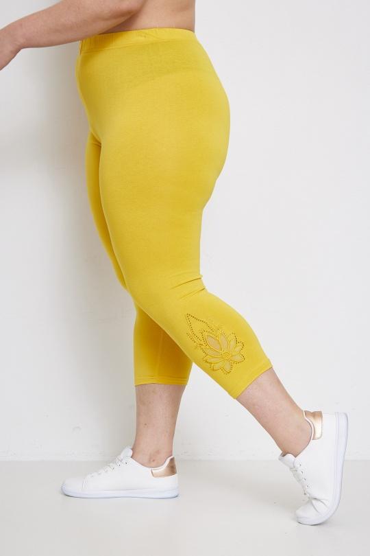 Leggings  Women Yellow Pomme Rouge B210 Efashion Paris