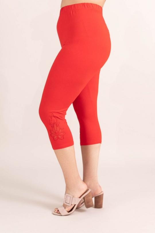 Leggings  Women Orange Pomme Rouge B210 Efashion Paris