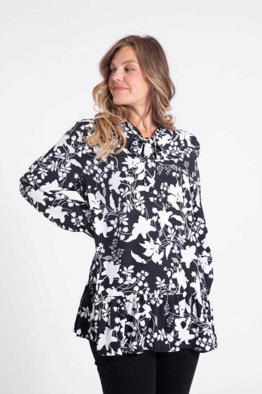 Shirts & blouses  Women Black Pomme Rouge C6355 Efashion Paris
