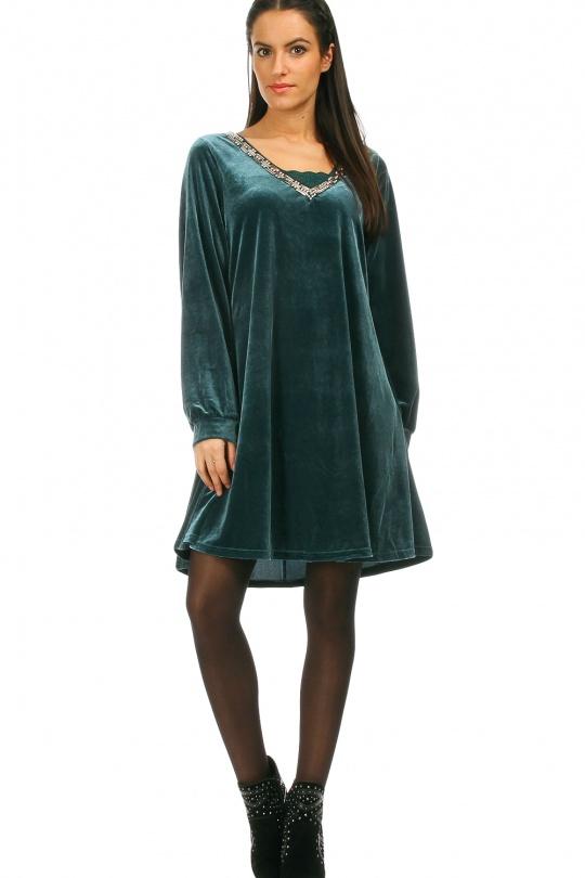 Dresses & Jumpsuits Women Green Pomme Rouge A395 Efashion Paris