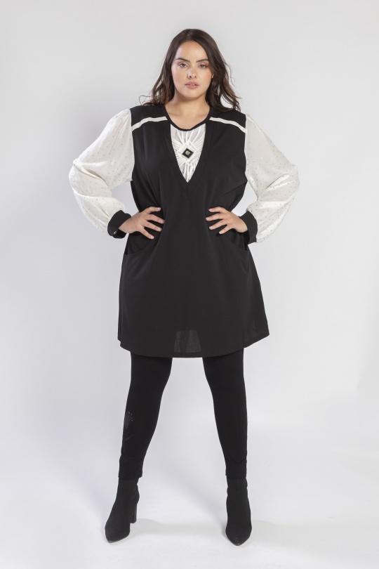 Robes & Combinaisons Femme Noir Pomme Rouge A812 Efashion Paris