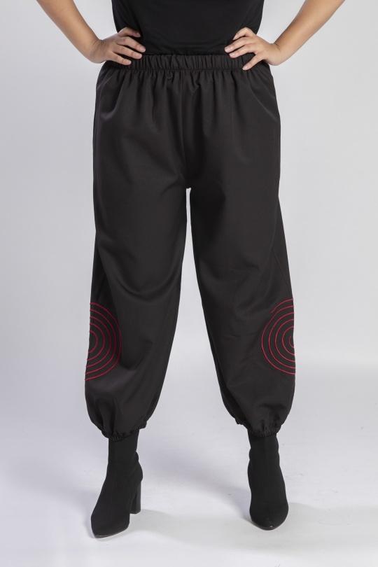 Trousers Women Black Pomme Rouge B163 Efashion Paris