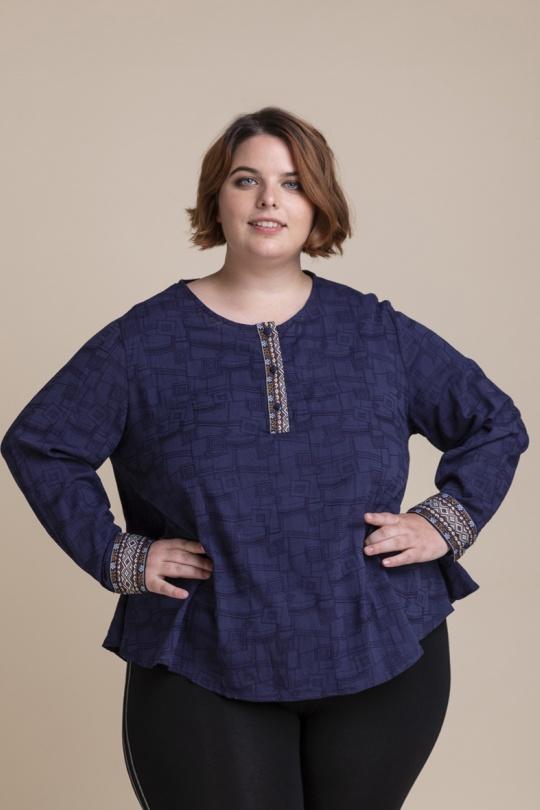 Camicie & camicette Donna Blue Pomme Rouge C6239 Efashion Paris