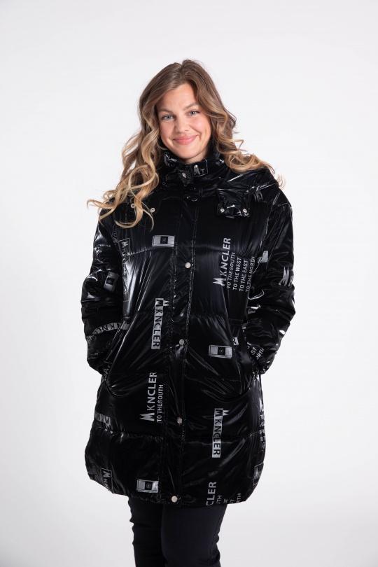 Cappotti Donna Black Pomme Rouge C6519 Efashion Paris