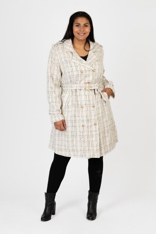 Cappotti Donna White Pomme Rouge C6627 Efashion Paris