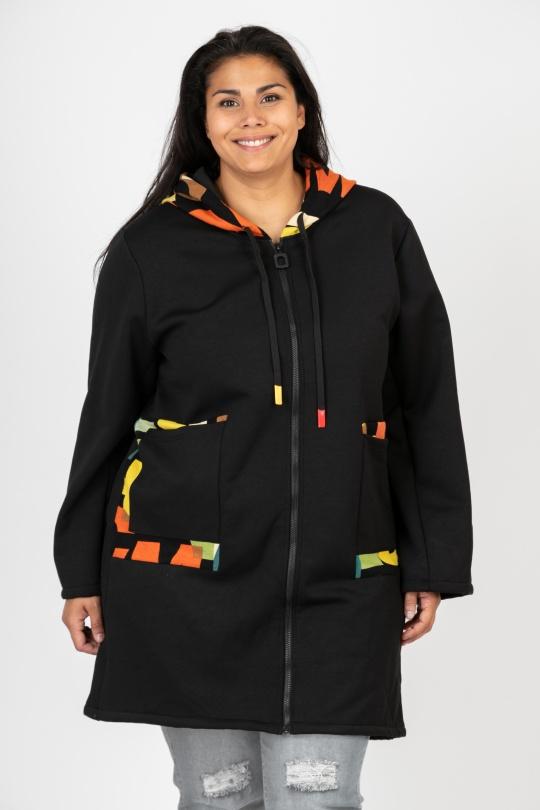 Cappotti Donna Black Pomme Rouge C6592 Efashion Paris