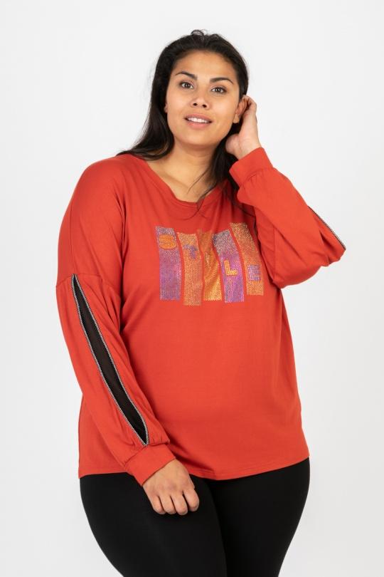 Camisetas Mujer Rust Pomme Rouge C6603 Efashion Paris