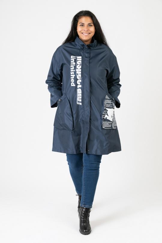 Cappotti Donna Blue Pomme Rouge C6656 Efashion Paris
