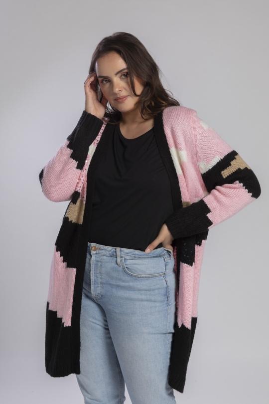 Cárdigans Mujer Pink Pomme Rouge JX080 Efashion Paris