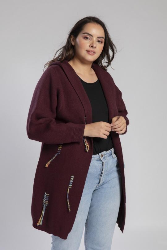 Cardigan Donna Red Pomme Rouge JX083 Efashion Paris