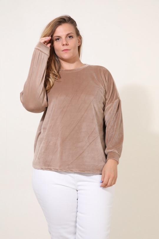 Tops Mujer Beige Pomme Rouge T6352 Efashion Paris