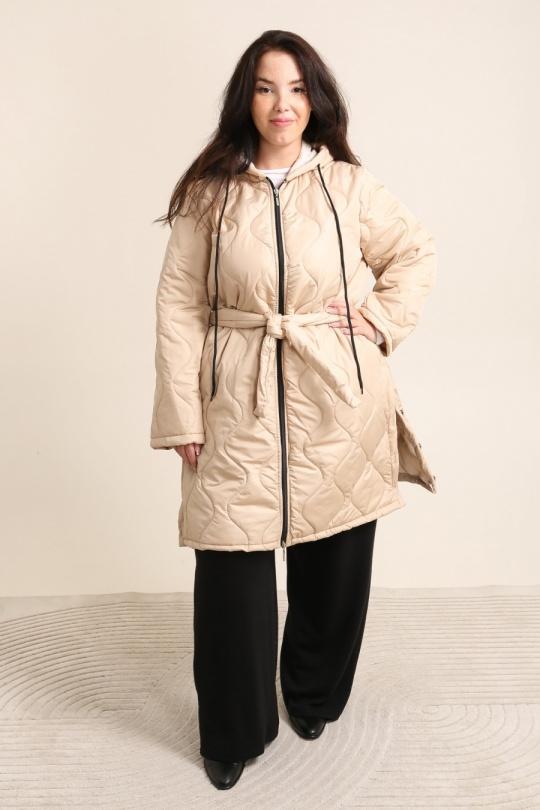 Abrigos Mujer Beige Pomme Rouge T3020 Efashion Paris