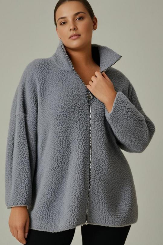 Jackets Women Grey Pomme Rouge T5763 Efashion Paris