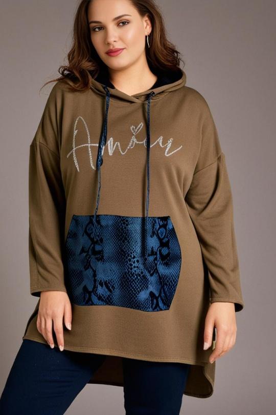 Tunics Women Camel Pomme Rouge T05538 Efashion Paris