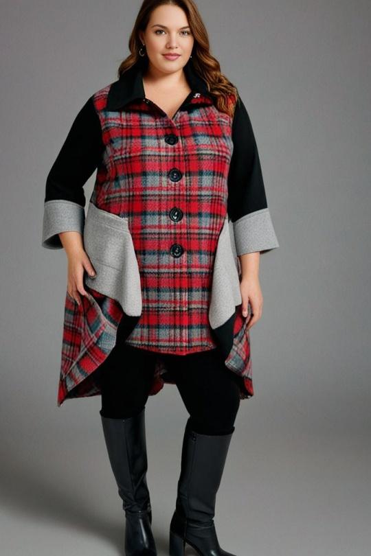 Coats Women Black Pomme Rouge T2463 Efashion Paris