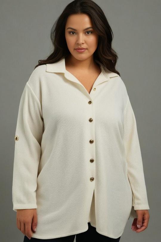Shirts & blouses  Women White Pomme Rouge T20688 Efashion Paris