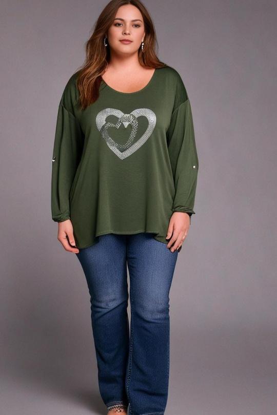 Tunics Women Khaki Pomme Rouge T24529 Efashion Paris