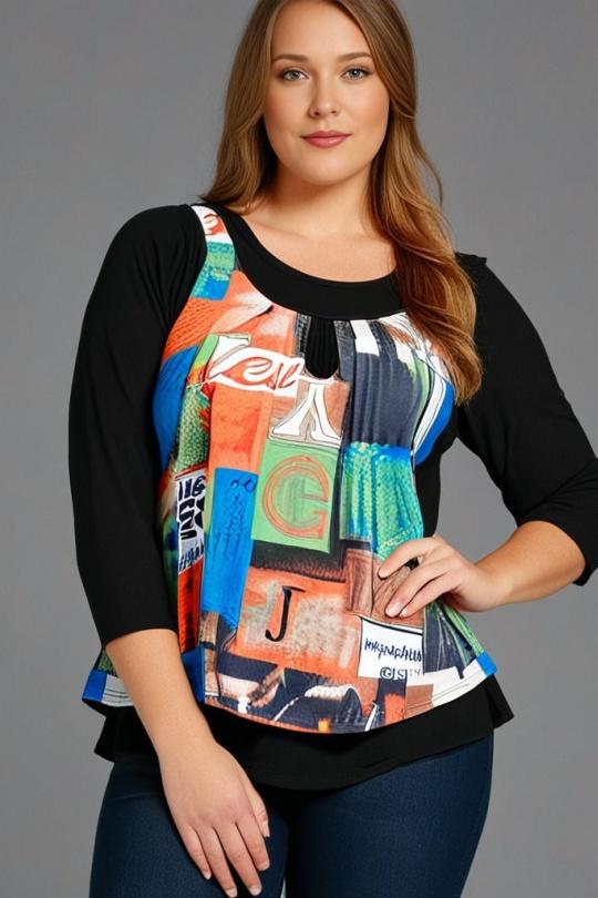 Tops Femme Orange Pomme Rouge A239 Efashion Paris