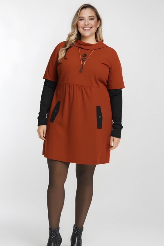 Robes & Combinaisons Femme Rouille Pomme Rouge A520 Efashion Paris
