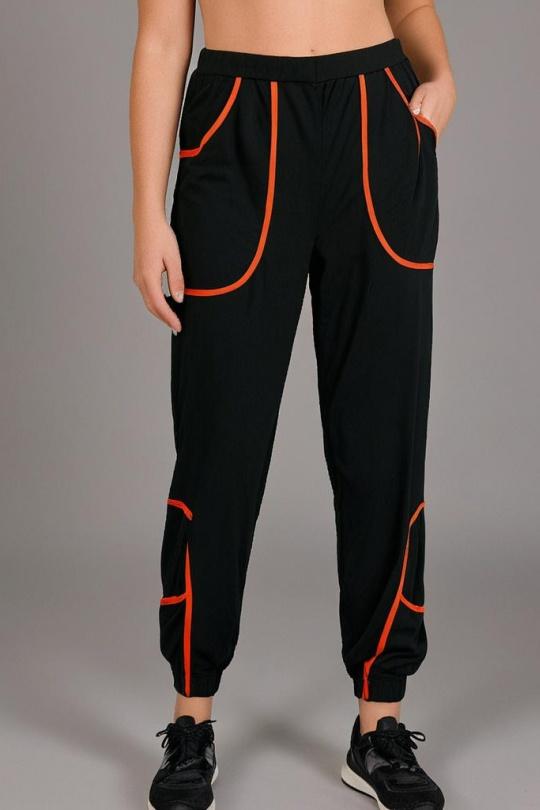Pantalons Femme Orange Pomme Rouge B88 Efashion Paris