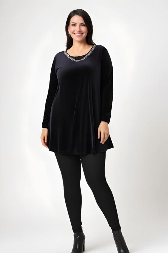Blusones Mujer Black Pomme Rouge A395 Efashion Paris