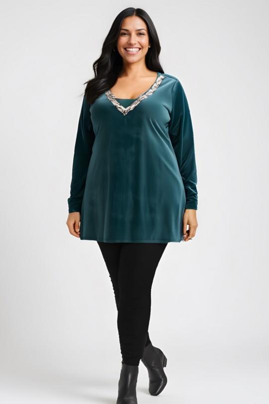 Blusones Mujer Green Pomme Rouge A395 Efashion Paris