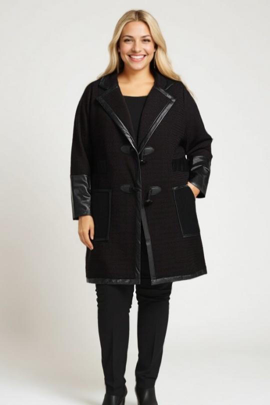 Chaquetas y cazadoras Mujer Black Pomme Rouge A563 Efashion Paris