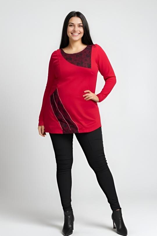 Pulls Femme Rouge Pomme Rouge A625 Efashion Paris