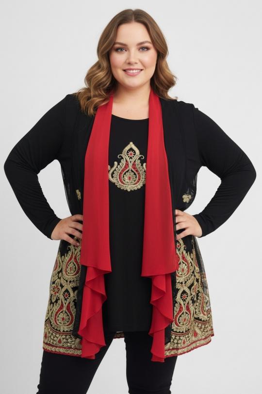 Ensembles Femme Rouge Pomme Rouge A823 Efashion Paris