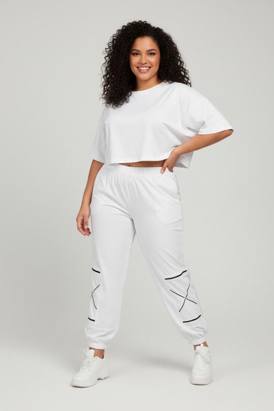 Pantalones Mujer White Pomme Rouge B175 Efashion Paris