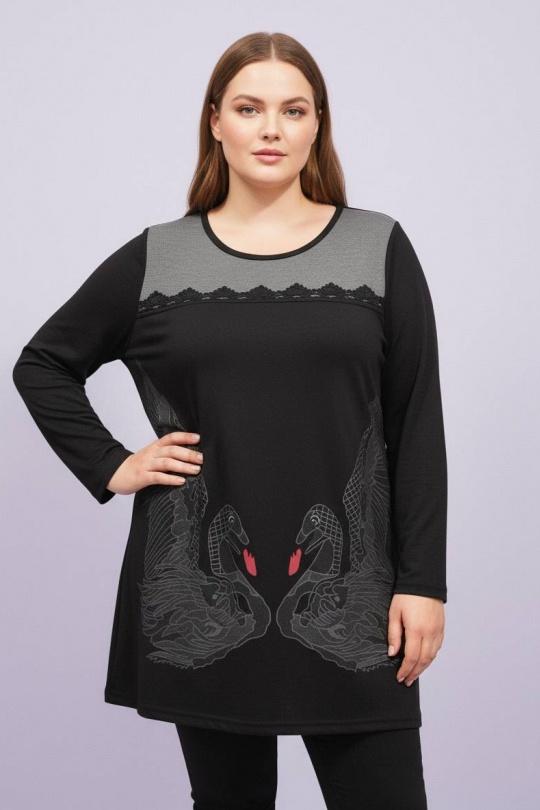 Blusones Mujer Black Pomme Rouge A738 Efashion Paris