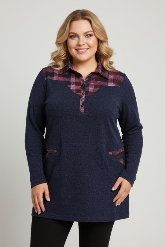 Maglione Donna Blue Pomme Rouge A811 Efashion Paris