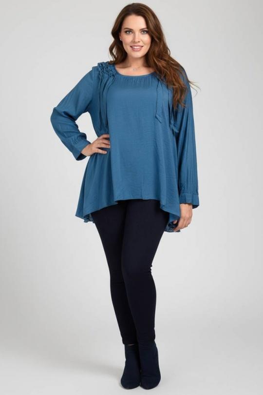Chemises & blouses Femme Bleu Pomme Rouge A139 Efashion Paris