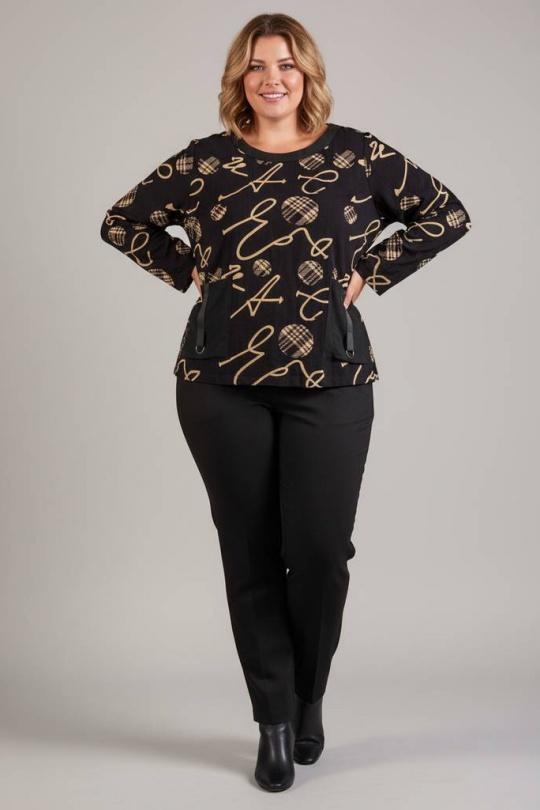 Jumpers Women Black Pomme Rouge C6137 Efashion Paris