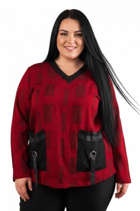 Jumpers Women Red Pomme Rouge C6138 Efashion Paris