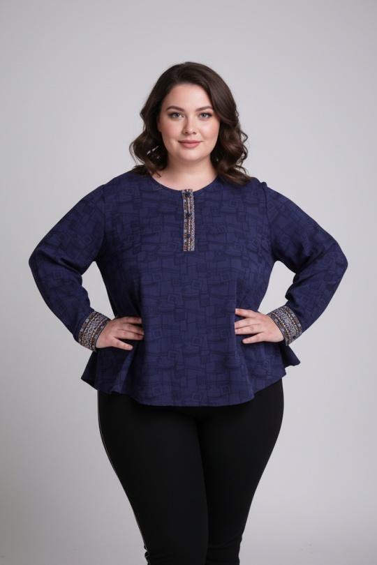 Shirts & blouses  Women Blue Pomme Rouge C6239 Efashion Paris
