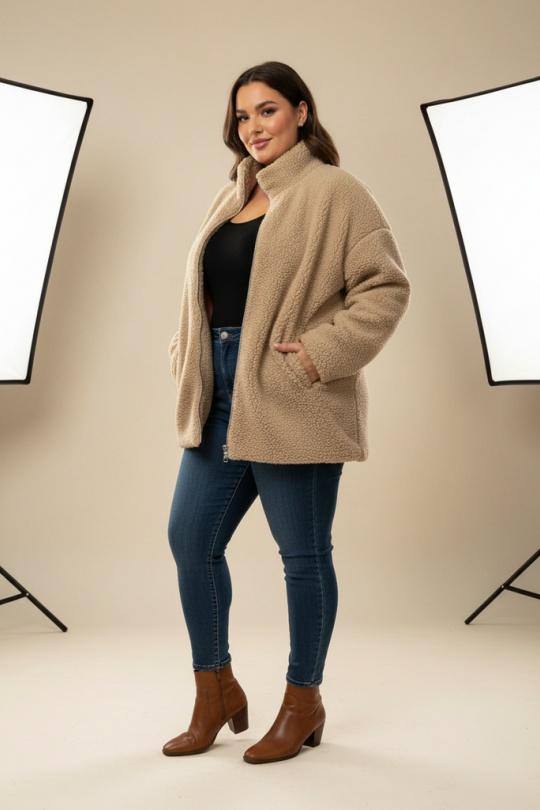 Giacche Donna Beige Pomme Rouge T5763 Efashion Paris